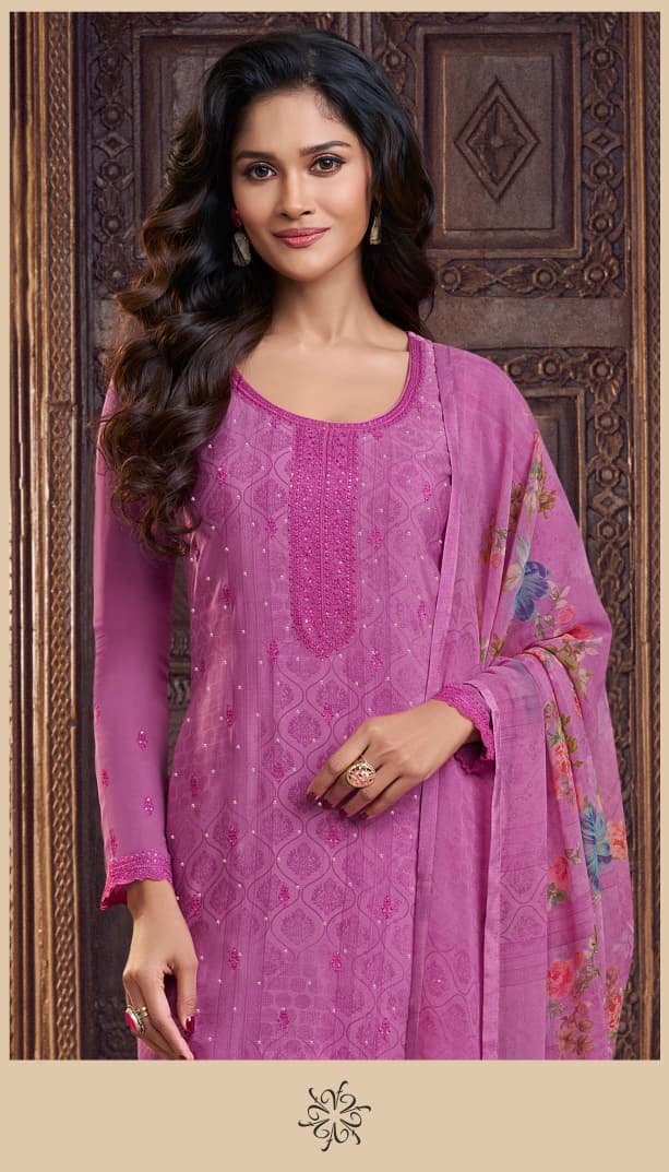 VINAY FASHION SILKINA - ROYAL CREPE 48 Unstitched Set - Image 8