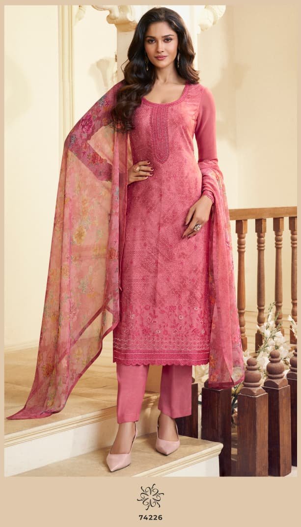 VINAY FASHION SILKINA - ROYAL CREPE 48 Unstitched Set - Image 6