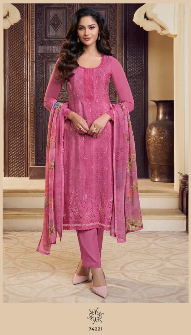 VINAY FASHION SILKINA - ROYAL CREPE 48 Unstitched Set - Image 16