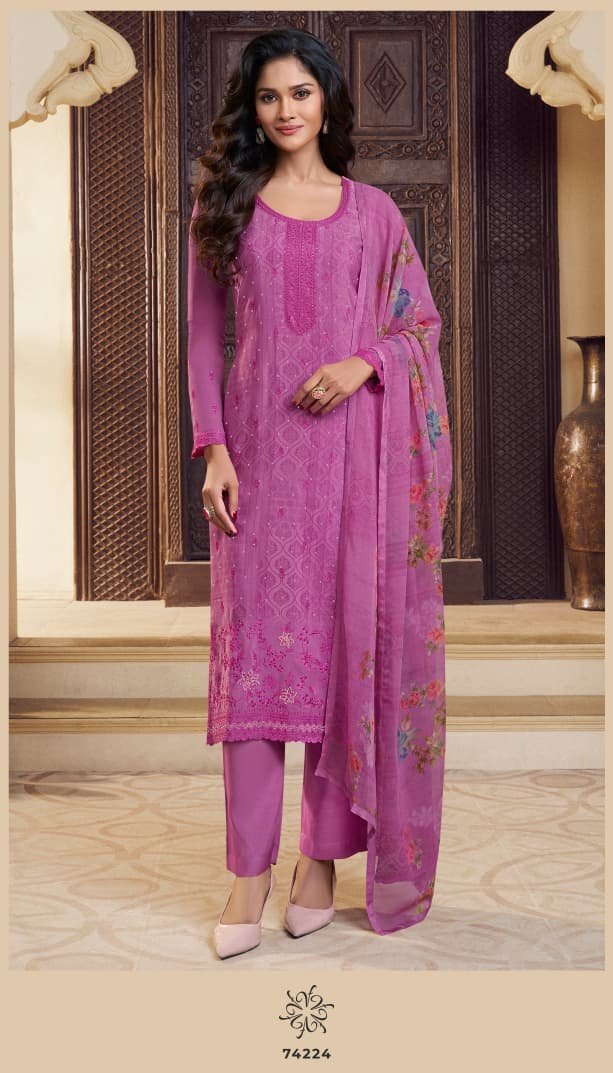 VINAY FASHION SILKINA - ROYAL CREPE 48 Unstitched Set - Image 13