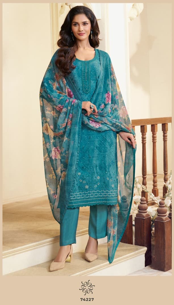 VINAY FASHION SILKINA - ROYAL CREPE 48 Unstitched Set - Image 17