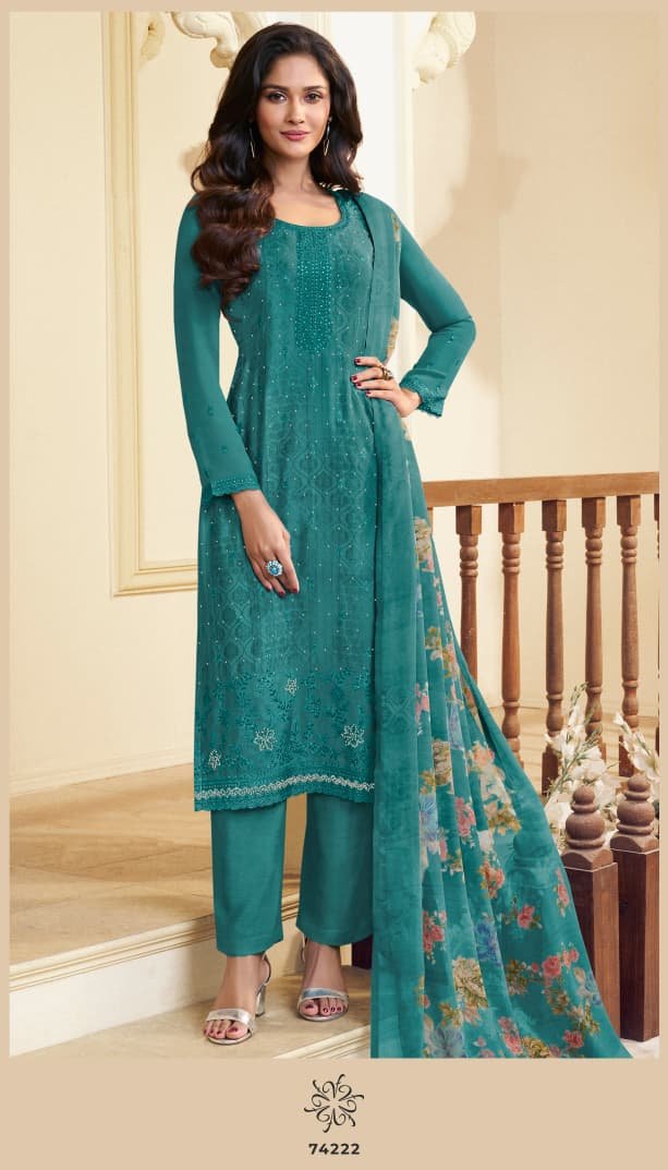 VINAY FASHION SILKINA - ROYAL CREPE 48 Unstitched Set - Image 10