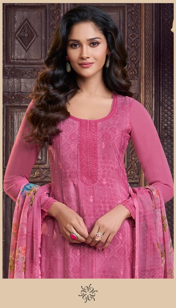 VINAY FASHION SILKINA - ROYAL CREPE 48 Unstitched Set - Image 9